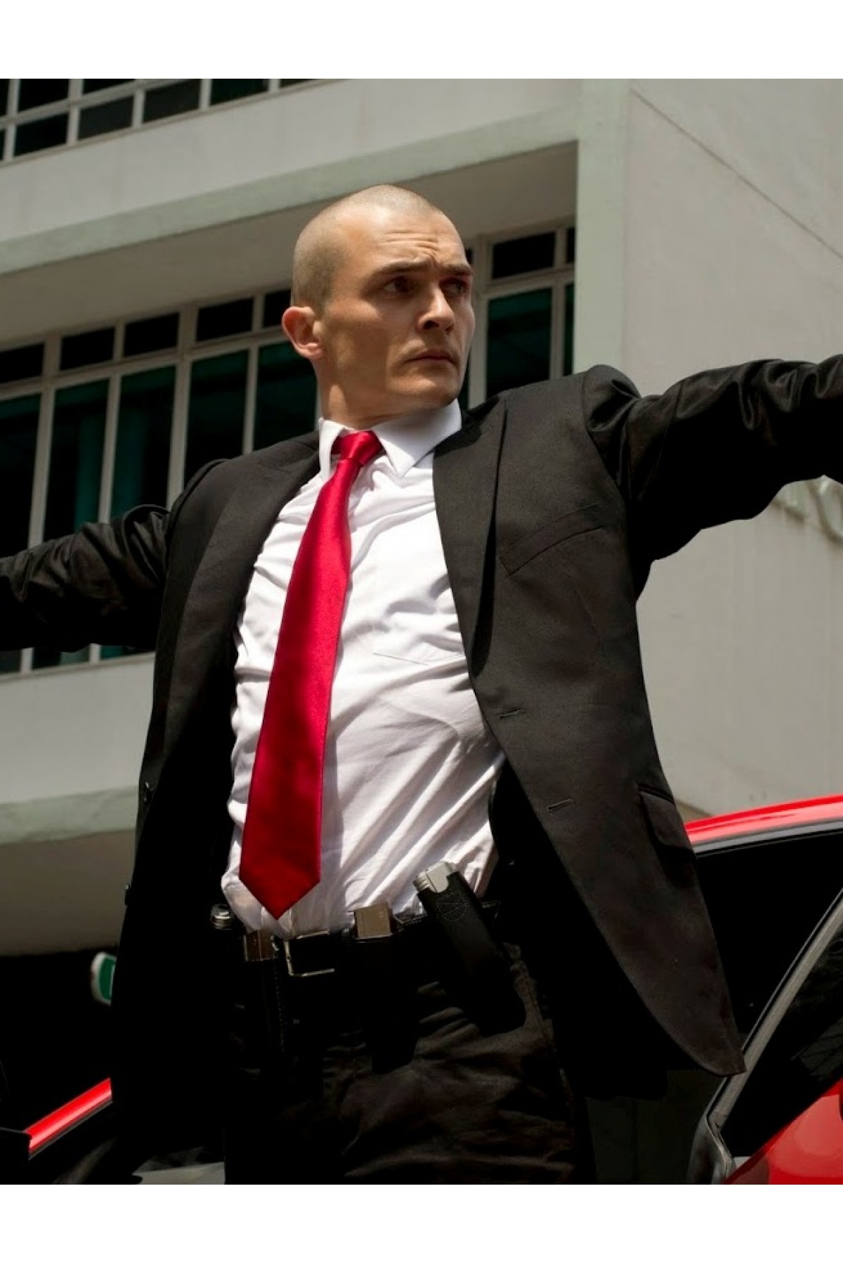 Agent 47 Custom Jacket + Pants Red Tie main image 1